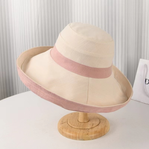 Sombrero de Pescador de Verano de Doble Cara para Mujer, con Ala Ancha, Reversible, Plegable, Protector Solar, Informal, de Algodón, Lino y Lona - Product Image 4