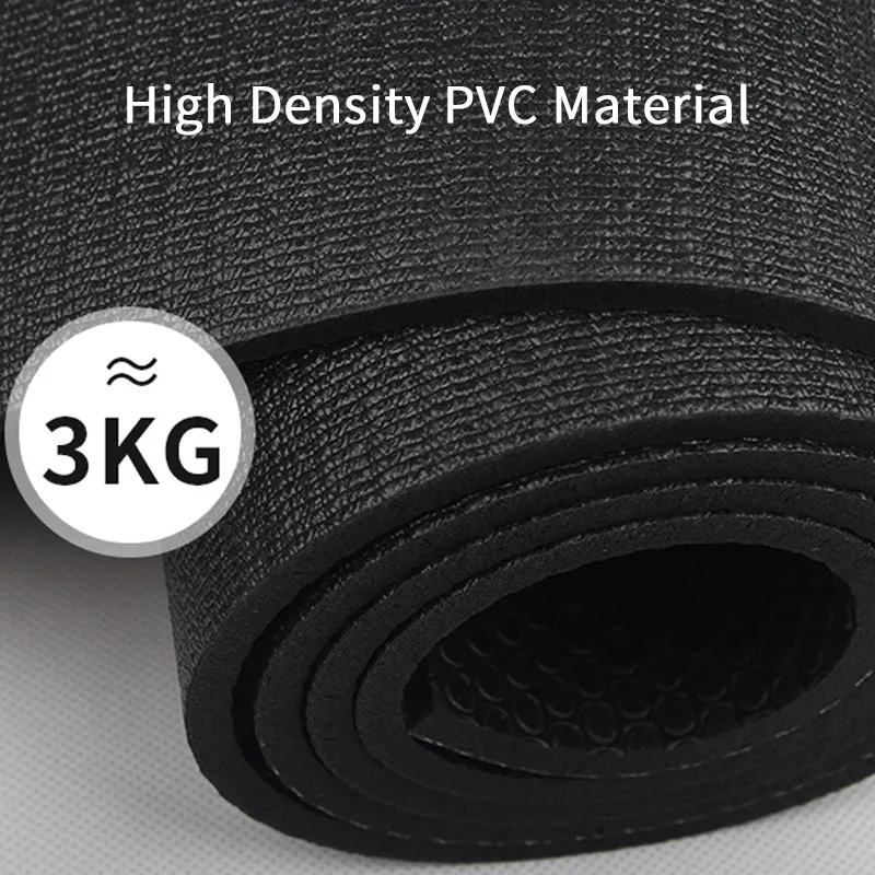 Penjualan langsung dari pabrik matras Yoga PVC ketebalan tinggi kustom matras Gym olahraga antiselip tebal 6mm tikar Yoga ungu