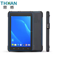 Tablette PC industrielle robuste 4G LTE professionnelle étanche IP67 Android 10 de 8 pouces, écran IPS, batterie 8000 mAh, 2 Go 16 Go, NFC, caméra frontale