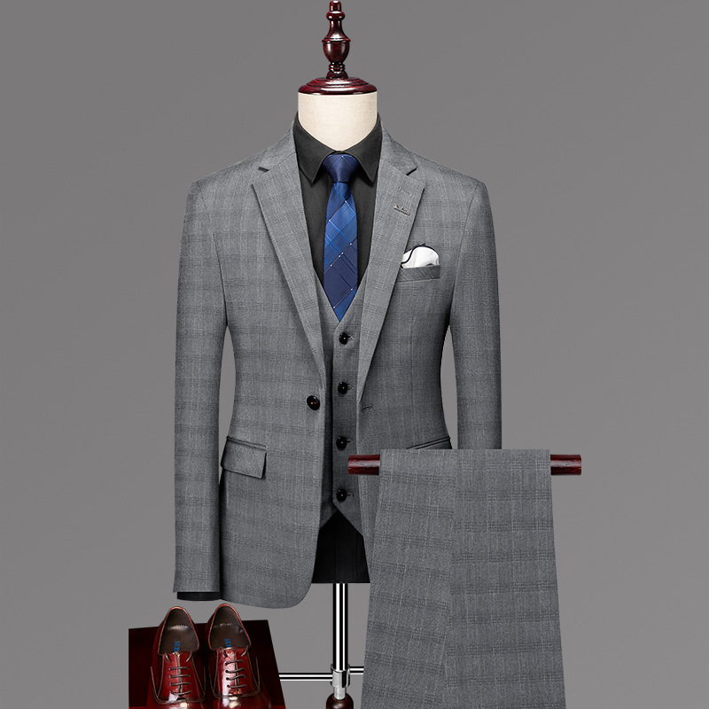 ensemble 3 pièces gris clair