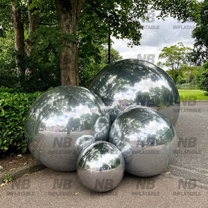 Ballon miroir gonflable argenté, ballon géant en PVC gonflable pour extérieur, décoration d'événement, grand ballon miroir gonflable brillant - Product Image 3