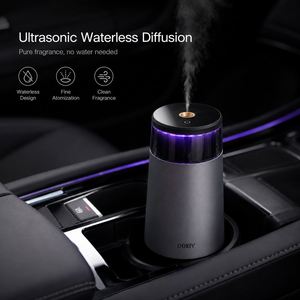 Digital Car Cup Holder <b>Diffuser</b> Smart Vibrating Sensor Electronic Perfume Atomizer Type C Charging Auto Fragrance Sprayer - Product Image 1
