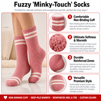 Chaussettes en polaire corail super douces, chaudes et épaisses pour femme – Idéales pour la maison, le repos et comme cadeau – Chaussettes personnalisables