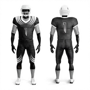 Uniforme de Fútbol Americano Personalizado para Adultos, Nuevo Modelo 2025, Transpirable, de Secado Rápido, Poliéster/Algodón, Corto - Product Image 1