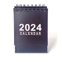 Calendrier de bureau personnalisé CMJN 365 jours spirale mensuelle non datée avec support pour soins personnels Calendrier de table à rabat