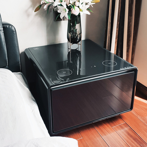 Mini-réfrigérateur de table intelligent pour appartement, hôtel, bureau, avec fonction café et chargement sans fil - Product Image 4