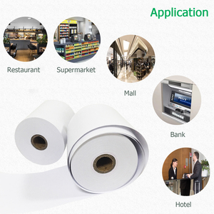 Rotolo Jumbo di carta termica termica per registratore di cassa con registratore di cassa Pos 55gsm prezzo personalizzato - Product Image 4