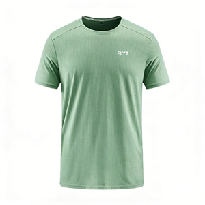 Fabricant OEM, t-shirt pour homme surdimensionné respirant en coton uni 180 g/m², logo personnalisé - Product Image 1