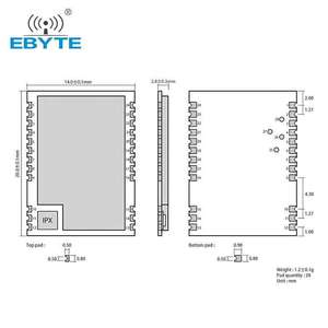 EBYTE ODM E78-900M22S ASR6505 Chip 7km Long Range <b>Wireless</b> Transmitter <b>Module</b> Low-Power MCUs LORA <b>RF</b> <b>Module</b> - Product Image 6