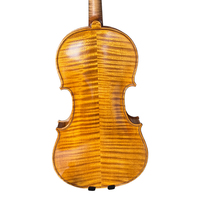 Carved European Spruce Flame Maple Good Sound Orange Brown Advanced String Instrument Italian Craft Handmade Professional Violin