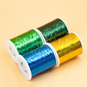 Nhà Sản Xuất Dongyang M Loại Kim Loại Sợi 12 Mic 1/69 100G Hình Nón Nhỏ Chất Lượng Cao Llox Sợi Cho Dệt Thêu - Product Image 3