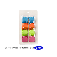 8 pièces/lot coloré devoir réfrigérateur tableau blanc aimant pince Photo trombones fournitures de bureau décoratives pince à reliure