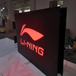 Custom Illuminated Acrylic Led Light Up Display Sign Double Sides Light Box Advertising Light Boxes