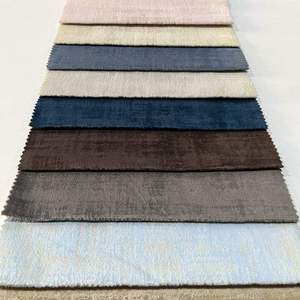 Échantillon gratuit 100% polyester Holland Velvet 260 GSM résistant à la déchirure résistant à l'eau colle gaufré chaîne tricoté rideau tissu canapé - Product Image 1