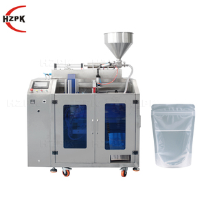HZPK Premade Bag Packing Machine Juice Liquid Water Plastic Paper <b>Zip</b> Stand up <b>Pouch</b> Fill Seal Printing Packing Machine - Product Image 1