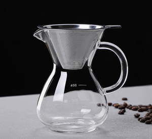 Gran oferta, juego de servicio para <span class=keywords><strong>cafetera</strong></span>, filtro de <span class=keywords><strong>acero</strong></span> <span class=keywords><strong>inoxidable</strong></span> reutilizable, <span class=keywords><strong>3</strong></span> <span class=keywords><strong>tazas</strong></span>, vaso para servir café, Gotero para café - Product Image 5
