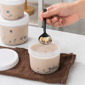 Jarra de Plástico PP de Grado Alimenticio para Té con Leche, 500 ml, Recipiente Hermético para Almacenamiento de Alimentos, Vasos para Boba, Aptos para Microondas, Logotipo Personalizado, Venta al Por Mayor - Product Image 6