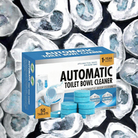 Tablettes nettoyantes automatiques écologiques pour cuvettes de toilettes, parfum citron, sans danger pour les fosses septiques, anti-taches d'eau dure, désodorisantes, effervescentes