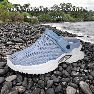 รองเท้าแตะชายหาดมีรูสำหรับผู้ชาย, รองเท้าชายหาดกันลื่นพื้นรองเท้ากันลื่นพื้นรองเท้าฤดูใบไม้ผลิ/ฤดูใบไม้ร่วง/ฤดูหนาว - Product Image 2