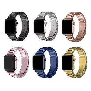 רצועת שעון עסקית מפלדת אל-חלד לשעון אפל סדרה 11 10 9 אולטרה 3 2 42 מ\"מ 46 מ\"מ 49 מ\"מ רצועת מתכת כסופה לגברים - Product Image 5