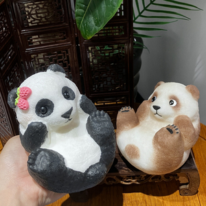 Jouet sensoriel anti-stress en TPR en forme de panda mignon pour garçons, filles et enfants – Nouveauté sensorielle - Product Image 4