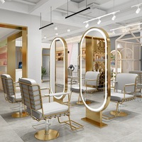 Chaise de Coiffure Liftante Stylée Salon de Beauté Barber Shop Saloon Tunisie Femmes Homme Vert Rose Beige et Or Couleur