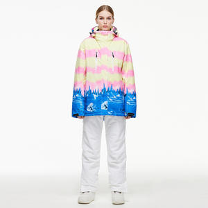 Combinaisons de <span class=keywords><strong>ski</strong></span> pour femmes imperméables épaisses et chaudes pour l'hiver, style nouveau transfrontalier, 100% polyester sans couture - Product Image 2