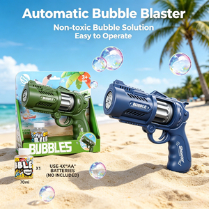 Pistolet à bulles automatique en plastique pour l'extérieur, idéal pour les fêtes d'anniversaire des enfants et les jeux de plage - Product Image 6