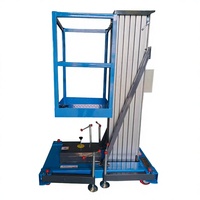 Plateforme élévatrice mobile verticale WELIFT 10m 120KG de haute qualité en alliage d'aluminium pour intérieur