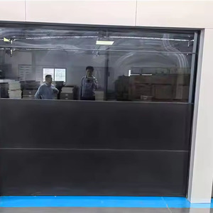 Puerta DE GARAJE DE ACERO superior automática moderna más vendida para casas Panel sándwich impermeable terminado Red de pantalla de fibra de vidrio - Product Image 4