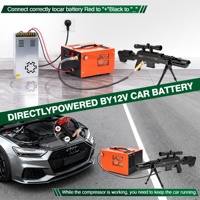 Compresseur d'air PCP TUXING léger 300 bar 4500 psi 30 MPa à refroidissement par ventilateur pour usage domestique 110 V 12 V CC, idéal pour la plongée sous-marine et le paintball