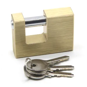 OEM重型硬化卸扣金色门垫锁黄铜挂锁