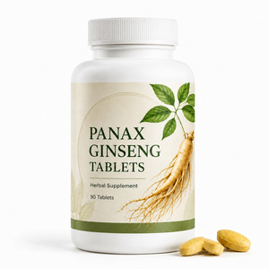 Comprimés de ginseng Panax de haute qualité pour adultes, racine coréenne, extrait de ginkgo biloba rouge, énergie et soutien immunitaire - Product Image 1
