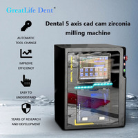 Fresadora Dental de 5 Ejes con Certificación CE GreatLife Dent, Máquina de Corte de Bloques de Zirconia CAD CAM, Venta Directa de Fábrica para Laboratorios Dentales