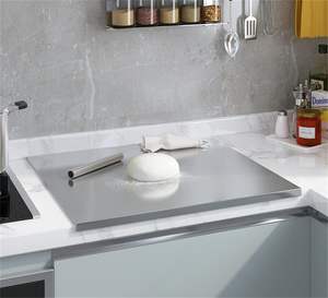 Tabla de Amasar de Acero Inoxidable de Doble Cara Grande para Cocina, Todos los Tamaños - Product Image 6