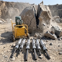 Fendeuse hydraulique portative de 200 kg pour la rupture de pierres et de béton, briseur à cale silencieux et portable pour carrière