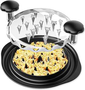 เครื่องมือฉีกไก่แบบหมุนทรงกลม ขายดี พร้อมฐานกันลื่นและฝาปิดใส - Product Image 1