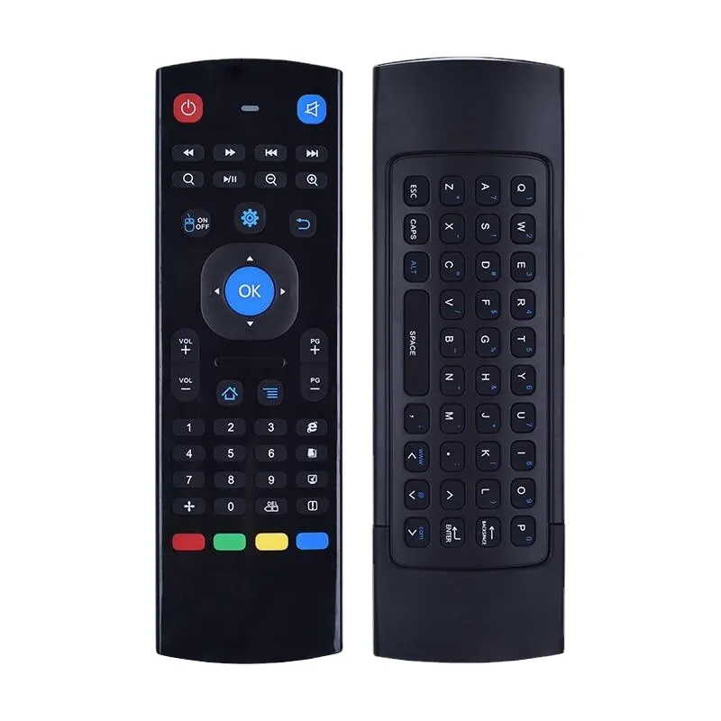 Air Mouse Remote Control Mx3 Backlight IR Learning 2.4G With Wireless Keyboard LED Backlight Voice Remote Control Android TV BOX