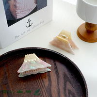 YIYI Pince à cheveux conique colorée de 7,5 cm, design personnalisé de haute qualité, en acétate, avec motif pointe de glace unique, personnalisable