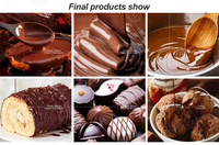 Nouvelle machine de raffinage automatique de chocolat, moulin à farine, machine à broyer les grains de café humides
