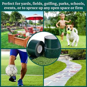 Ruban <span class=keywords><strong>de</strong></span> couture <span class=keywords><strong>de</strong></span> gazon artificiel auto-adhésif personnalisé, ruban <span class=keywords><strong>de</strong></span> couture pour <span class=keywords><strong>pelouse</strong></span>, assemblage <span class=keywords><strong>de</strong></span> <span class=keywords><strong>tapis</strong></span> intérieur et extérieur - Product Image 6