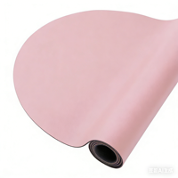 Tapis de yoga en caoutchouc naturel PU de 5mm de forme personnalisée antidérapante pour entraînement physique