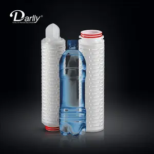 Darlly Manufacturer Hydrophobic PTFE Pleated Filter Cartridges 0.22 Micron Membran Filters Core Machine For Air Vent Filtration