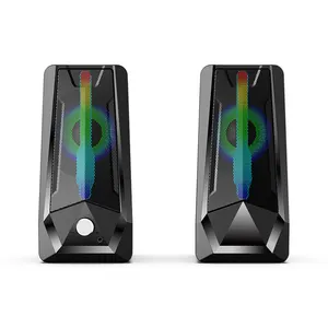 Attraktive Schlussverkaufsaktivitäten mit Dual 2,5 Zoll 6 W Gaming Computer Lautsprecher mit Bluetooths und Knopfschalter und Touch-Steuerung Spektrum