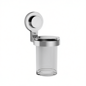 Portavasos Negro de 7.6 x 17.8 x 12 cm, Contenedor de Vidrio para Montar en la Pared, Almacenamiento para Baño - Product Image 3