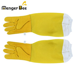 USDA-Compliant Goatskin Beekeeper <b>Gloves</b> New Condition <b>Long</b> <b>Gloves</b> Gear for Bee Farm Animal Husbandry Equipment - Product Image 2