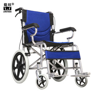 Silla de ruedas plegable portátil, rueda sólida, silla de ruedas de acero estándar, silla de ruedas plegable Manual para <span class=keywords><strong>ortopedia</strong></span> y rehabilitación - Product Image 3