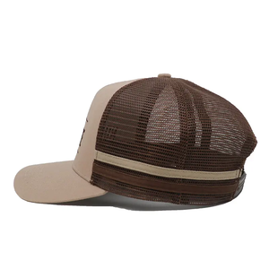 Gorra de Béisbol Premium de 5 Paneles, Estructurada, de Sarga de Algodón, con Visera Precurvada y Logotipo Bordado Plano para Deportes Personalizados OEM - Product Image 5