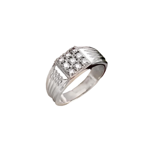 Bague de Fiançailles et de Mariage Unisexe en Argent Sterling 925 de Qualité Supérieure, Nouvelle Tendance, Luxe, Moissanite, Sertissage à Griffes, 8 Grammes, Certifiée par un tiers - Product Image 1