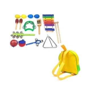 Instrument de musique en bois pour enfants, Kit d'instruments, jeu d'instruments, tambour, jouets pour enfants